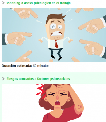 Cursos riesgos psicosociales